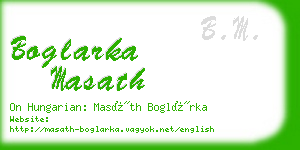 boglarka masath business card